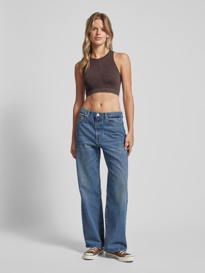 Only Crop Top mit Strukturmuster Modell 'LEA' Hazel 1