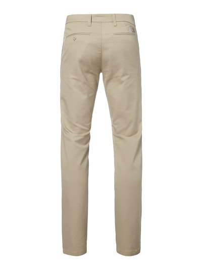 Carhartt Work In Progress Slim Tapered Fit Chino mit Stretch-Anteil Offwhite 3