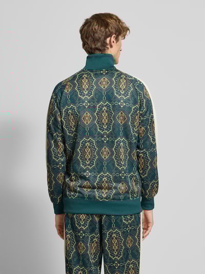 PUMA PERFORMANCE Sweatjack in all-over look met opstaande kraag Donkergroen - 5