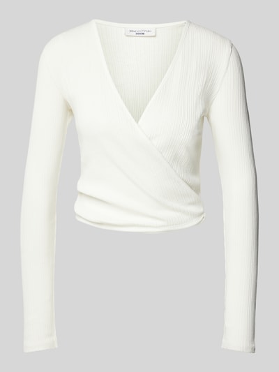 Marc O'Polo Denim Longsleeve in Ripp-Optik Offwhite 2