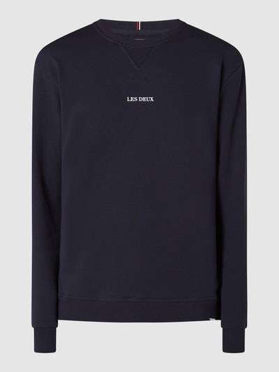 Les Deux Sweatshirt van katoen, model 'Lens' Donkerblauw - 2