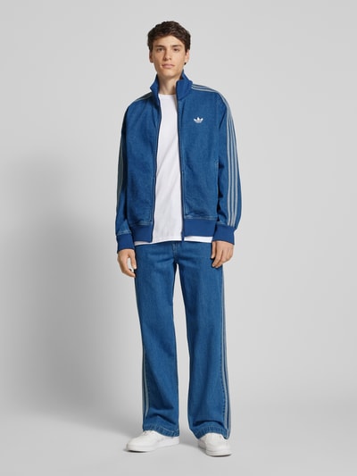 adidas Originals Regular fit jeans met labelstitching Jeansblauw - 1