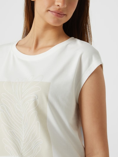 comma T-Shirt mit Print  Offwhite 3