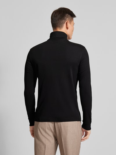 JAKE*S STUDIO MEN Longsleeve aus Viskose mit Rollkragen Black 5