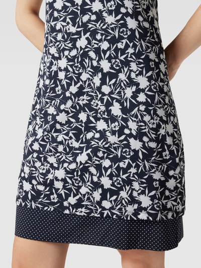 Betty Barclay Mini-jurk met all-over motief Marineblauw - 3