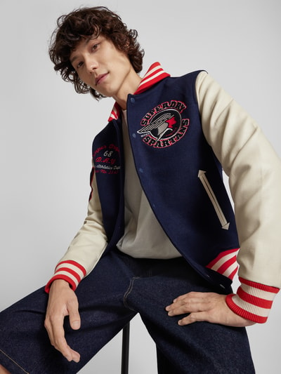 Superdry College-Jacke mit Label-Detail Dunkelblau 3