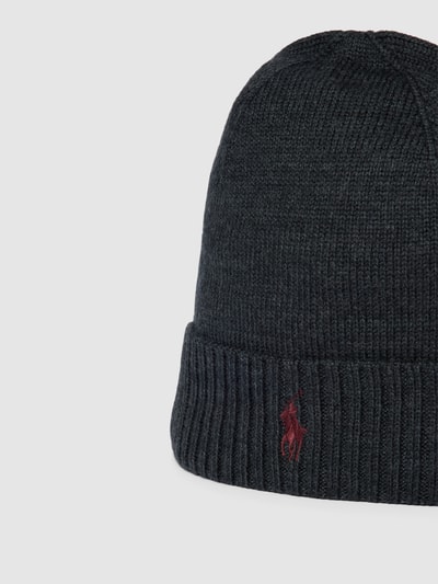 Polo Ralph Lauren Czapka beanie z wełny Czarny 3