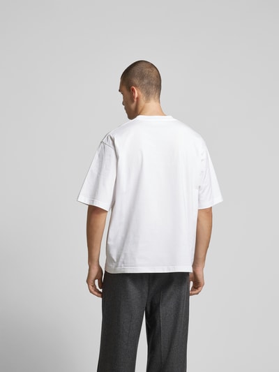 Marni T-Shirt mit Label-Print Weiss 5