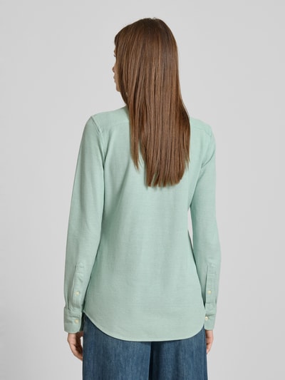 Polo Ralph Lauren Slim fit overhemdblouse met button-downkraag Olijfgroen - 5