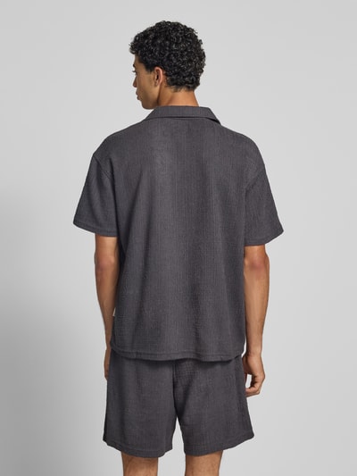 Redefined Rebel T-shirt met labelstitching, model 'HAROLD' Antraciet - 5