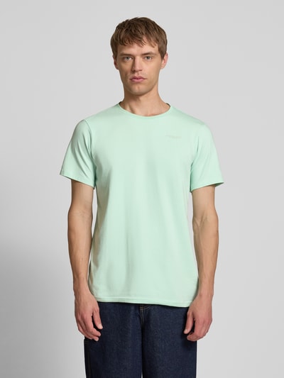 G-Star Raw Slim Fit T-Shirt mit Label-Print Tuerkis 4
