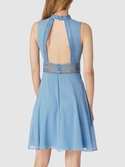 V.M. Cocktailkleid mit Strukturmuster Hellblau 5