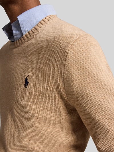 Polo Ralph Lauren Relaxed Fit Pullover aus reiner Baumwolle Camel 3