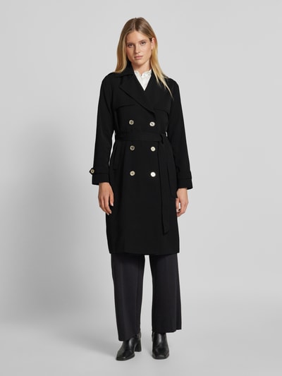 MICHAEL Michael Kors Trenchcoat mit Bindegürtel Modell 'DRAPEY' Black 4