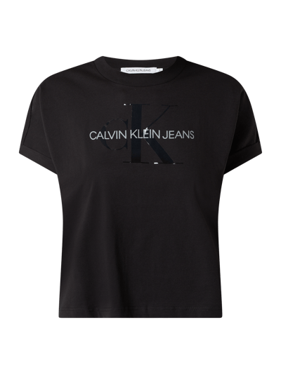 Calvin Klein Jeans T-shirt van biologisch katoen  Zwart - 2