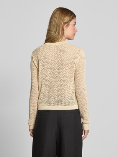 GUIDO MARIA KRETSCHMER WOMAN Strickjacke mit Lochmuster Modell 'JEANINE' Beige 5