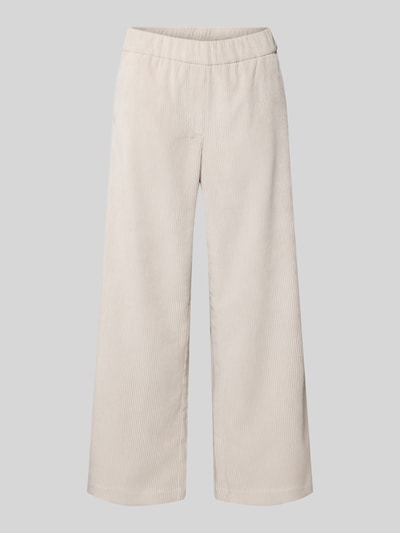 MAC Cropped Cordhose mit elastischem Bund Modell 'CHIARA' Offwhite 2