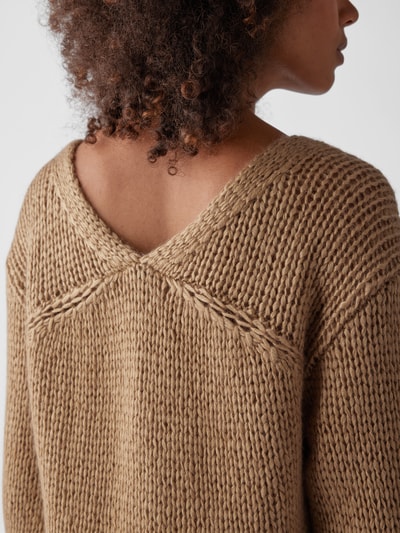 Forte Forte Pullover mit U-Ausschnitt Camel 6