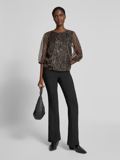 Christian Berg Woman Selection Regular fit blouse van viscose met 3/4-mouwen Beige - 1