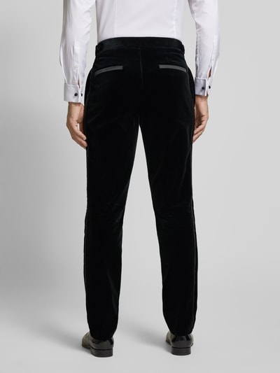 HUGO Tapered Fit Anzughose mit Bundfalten Modell 'Getlin' Black 5