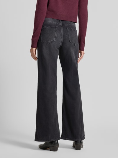 s.Oliver RED LABEL Jeansy o kroju wide fit z mieszanki bawełny model ‘SURI’ Antracytowy 5