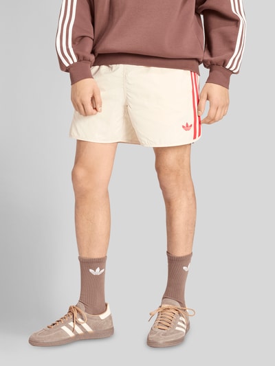adidas Originals Regular Fit Trainingsshorts mit Logo Stitching Beige 4