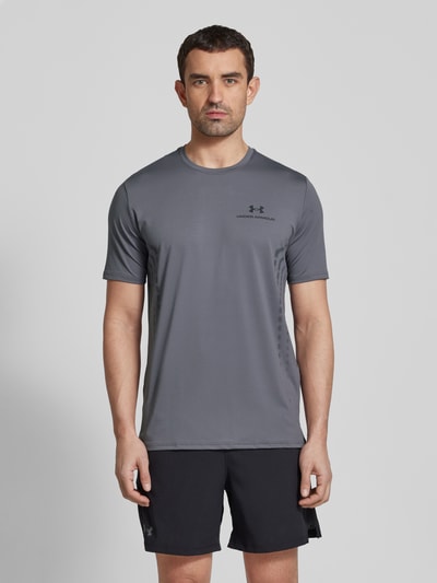 Under Armour T-shirt z nadrukiem z logo Antracytowy 4