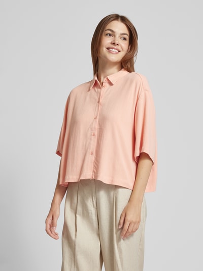 Jake*s Casual Overhemdblouse met 3/4-mouwen Abrikoos - 4