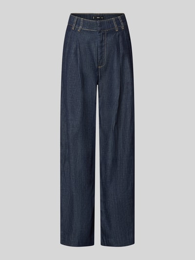 Produktfoto, Jeans mit Gesäßtaschen Modell 'ARTEMIDE' von Mango, Damen Jeans aus Reine Baumwolle in dunklem Denim, Wide-Leg-Pants, Bundweite 38 cm, Innenbeinlänge 78 cm