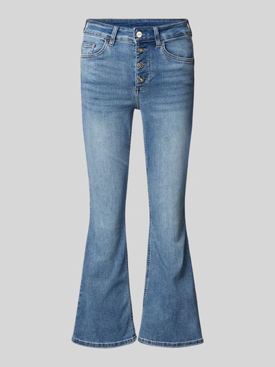 Liu Jo White Bootcut Jeans im 5-Pocket-Design Modell 'PRINCESS' Hellblau 1