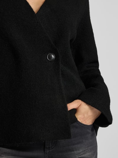 Neo Noir Kurtka z dzianiny z zapięciem na guzik model ‘Marie’ Czarny 3