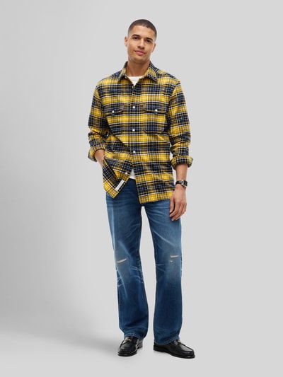 Tommy Hilfiger Regular Fit Freizeithemd aus reiner Baumwolle Marine 1