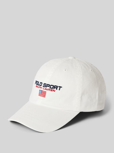 Polo Sport Basecap mit Label-Stitching Ecru 1