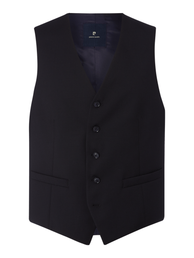 Pierre Cardin Bodywarmer van scheerwol met knoopsluiting  Marineblauw - 2