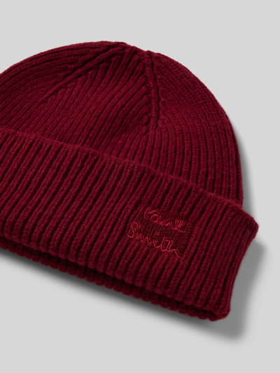 Paul Smith Beanie aus Woll-Kaschmir-Mix Dunkelrot 2