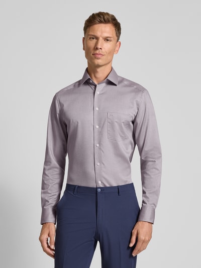 OLYMP Modern Fit Business-Hemd mit Kentkragen Modell 'Global Kent' Mittelbraun 4