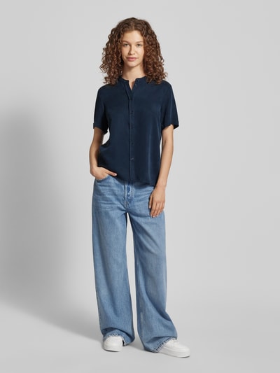 Marc O'Polo Denim Bluse mit Strukturmuster Marine 1