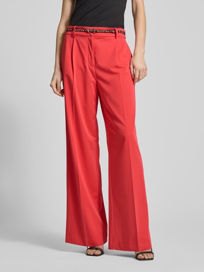 Christian Berg Woman Wide Leg Chino mit Gürtel Orange 4