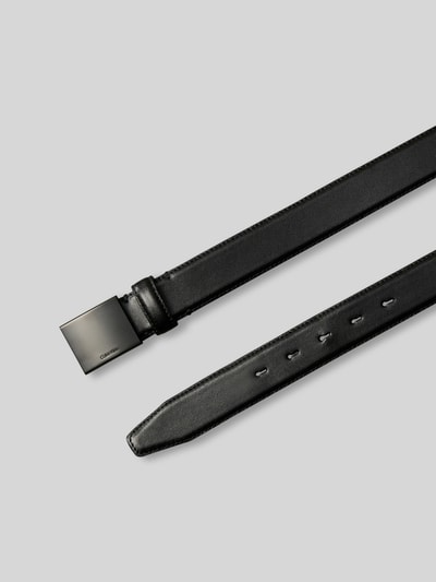 CK Calvin Klein Ledergürtel mit Koppelschnalle BLACK 2