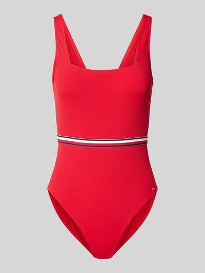 TOMMY HILFIGER Badpak met labeldetail, model 'SQUARE' Rood - 1