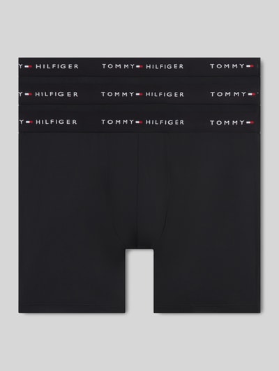 Tommy Hilfiger Obcisłe bokserki z elastycznym pasem z logo w zestawie 3 szt. Czarny 2