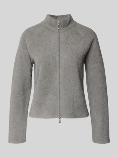 Betty Barclay Regular Fit Jacke aus Kunstfell Modell 'September' Mittelgrau 2