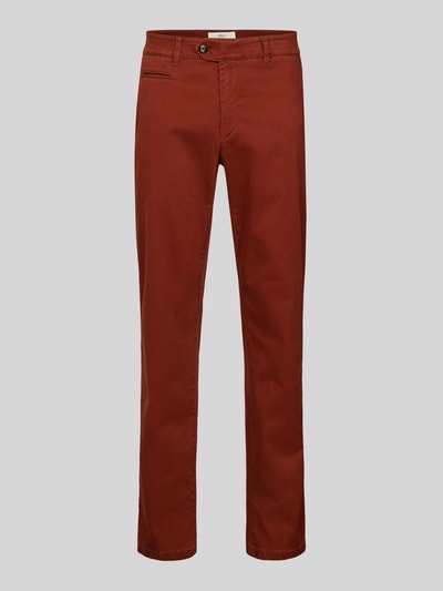 Brax Straight leg chino met paspelzak, model 'EVEREST' Roestrood - 2