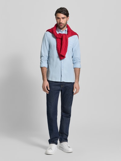 Tommy Hilfiger Regular fit vrijetijdsoverhemd van chambray Lichtblauw - 1