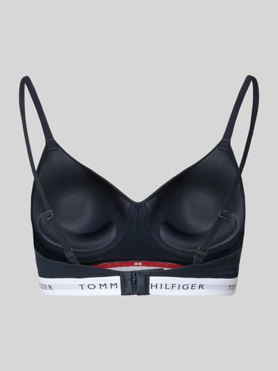 Tommy Hilfiger Biustonosz typu bralette z mieszanki bawełny i modalu Ciemnoniebieski 3