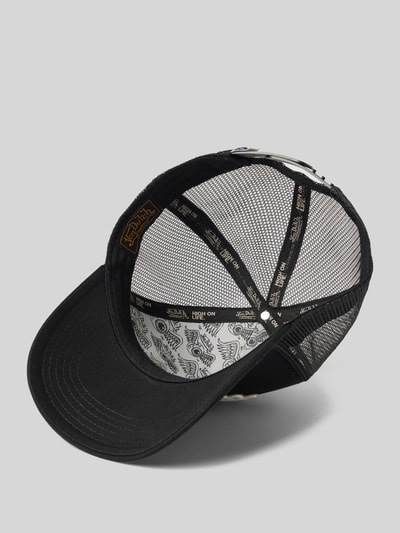 Von Dutch Czapka z daszkiem i wyhaftowanym logo model ‘TRUCKER SOHO’ Czarny 2