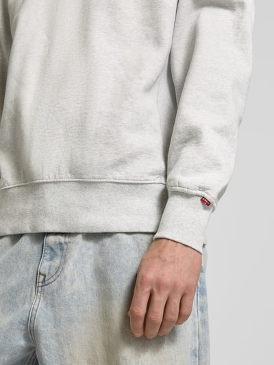 Levi's® Sweatshirt mit Rundhalsausschnitt Hellgrau Melange 3