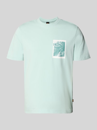 Produktfoto, Regular Fit T-Shirt aus reiner Baumwolle Modell 'TE_BOARD' von BOSS Orange, Optik: Unifarben, Foto-Print, Label-Applikation, Rundhals, Kurzarm, Materialverarbeitung: Jersey, Herren T-Shirt.