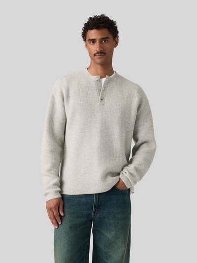 Levi's® Relaxed Fit Pullover mit Woll-Anteil Hellgrau 4