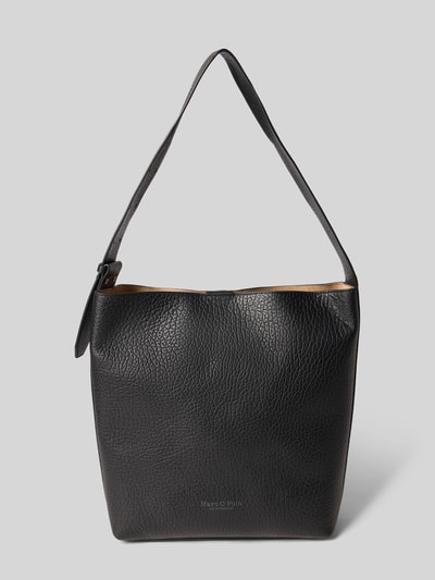 Marc O'Polo Shopper van echt runderleer, model 'ANINA' Zwart - 2